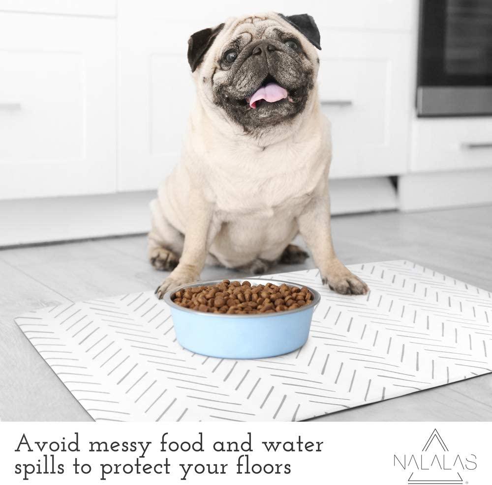 NALALAS Bohemian Large Waterproof Dog Mat Food & Water Pet Food