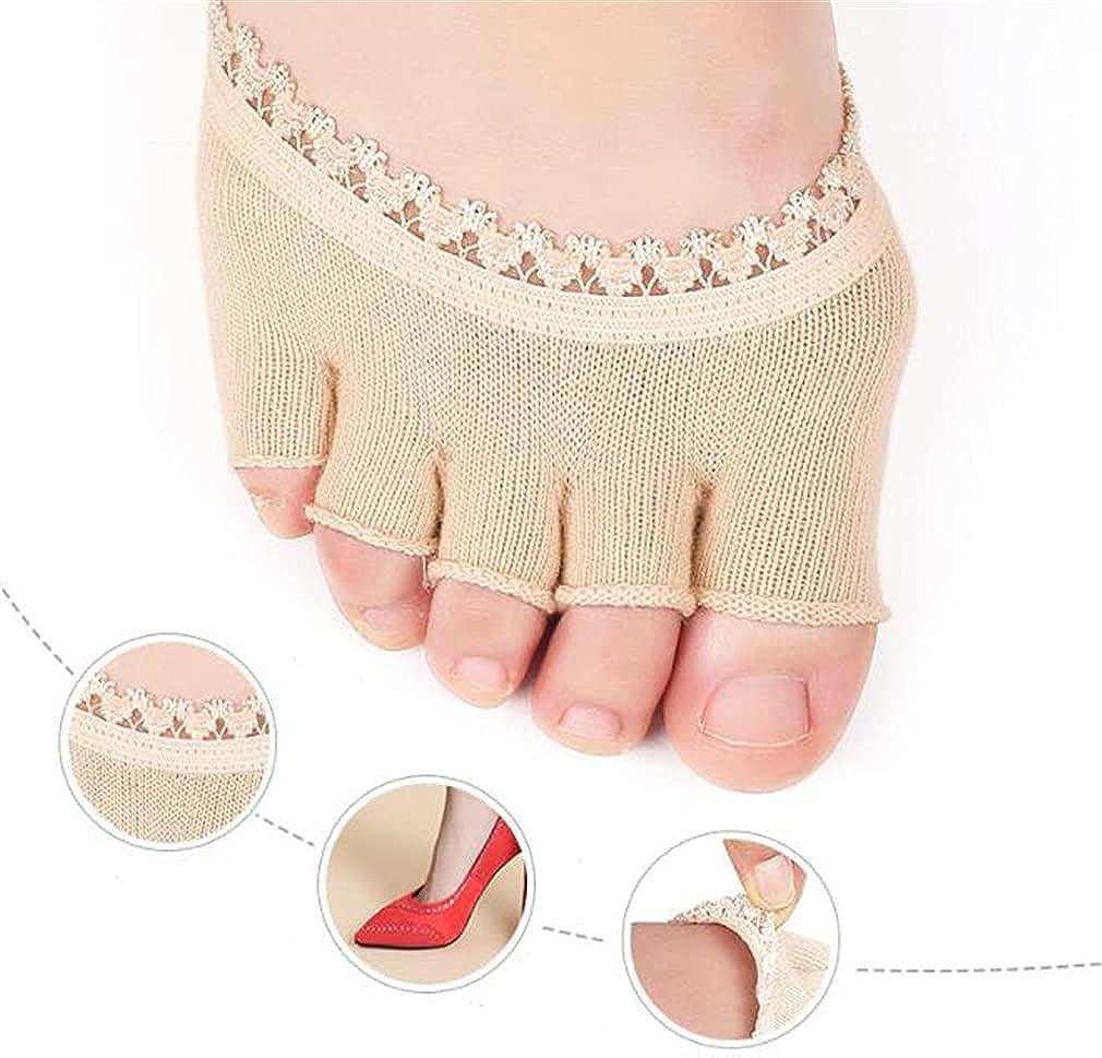 Woman Summer Forefoot Socks Female Half Foot Toe Cover Socks High Heels  Invisible Cotton Breathable Socks