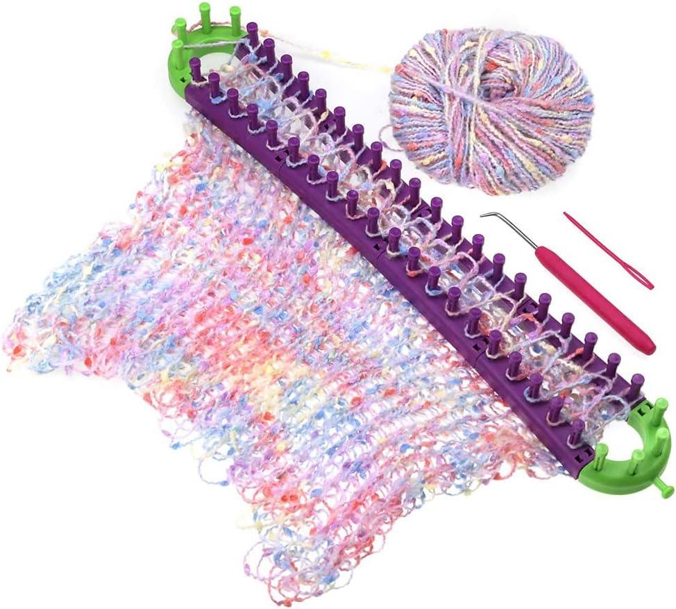 Katech Long Knitting Loom Set with Instructions-Scarf Hat Blanket Loom  Knitting Kit-Rectangular Knitting Looms for Beginners Kids Adults-Shawl  Sweater