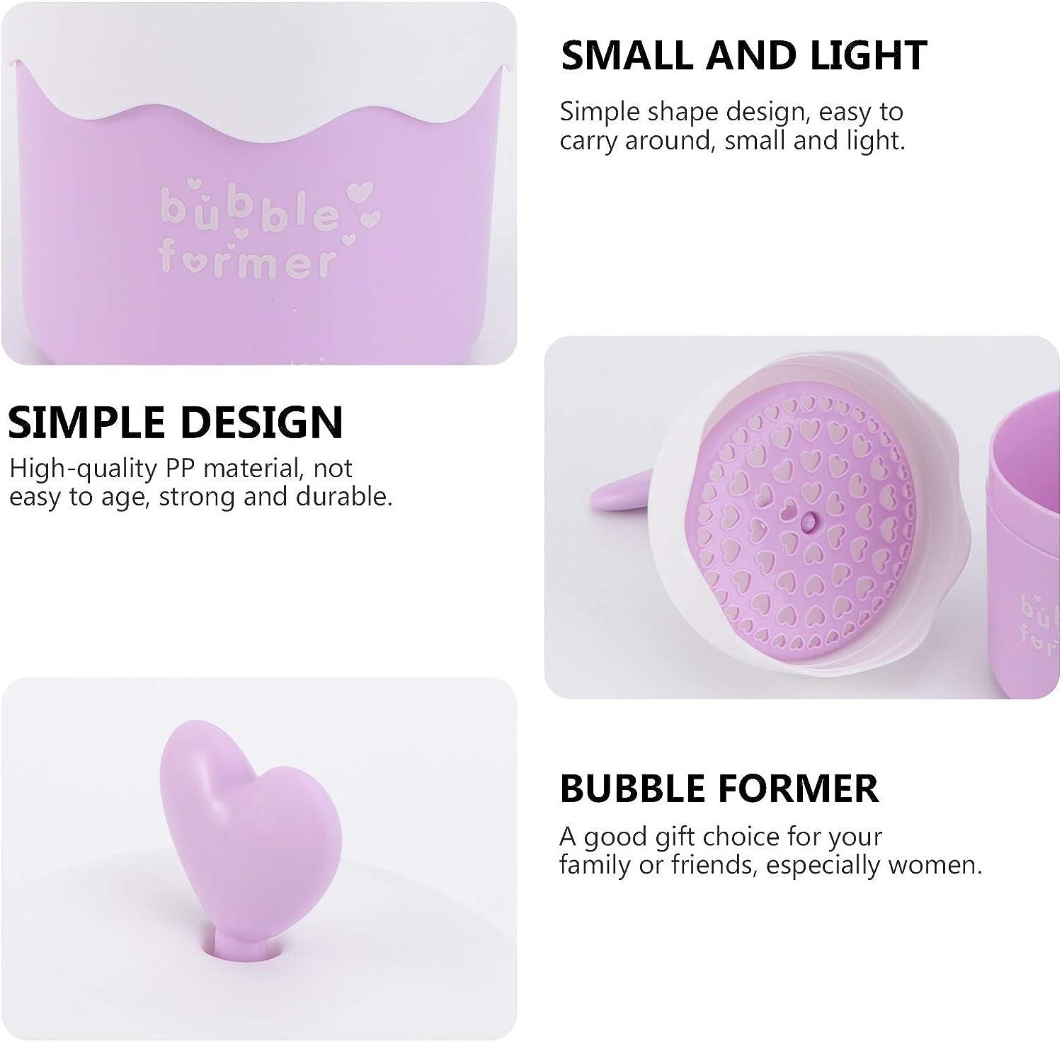 Facial Cleanser Foam Maker Cup,Bubble Foamer Device,Bubble Foamer Bubbler  for Facial Cleanser,Foam Cup,Bubble Maker for Face Wash(Blue)