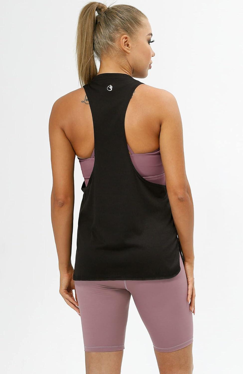 icyzone Workout Tank Tops for Women - Running Muscle Tank Sport