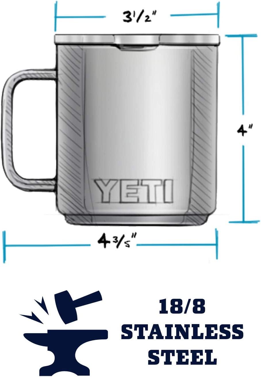 YETI Rambler 25 oz Straw Mug, Vacuum Insulated, Stainless Steel, Black