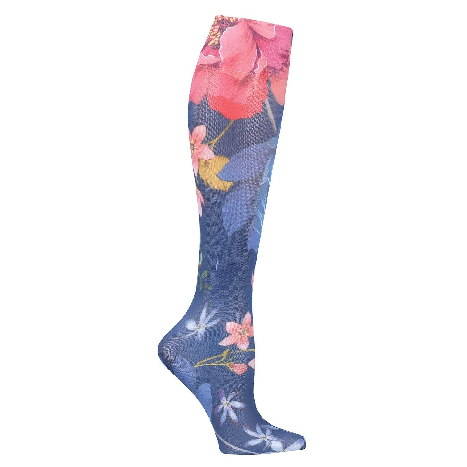 Celeste Stein® Women's Printed Closed Toe Mild Compression Knee High  Stockings