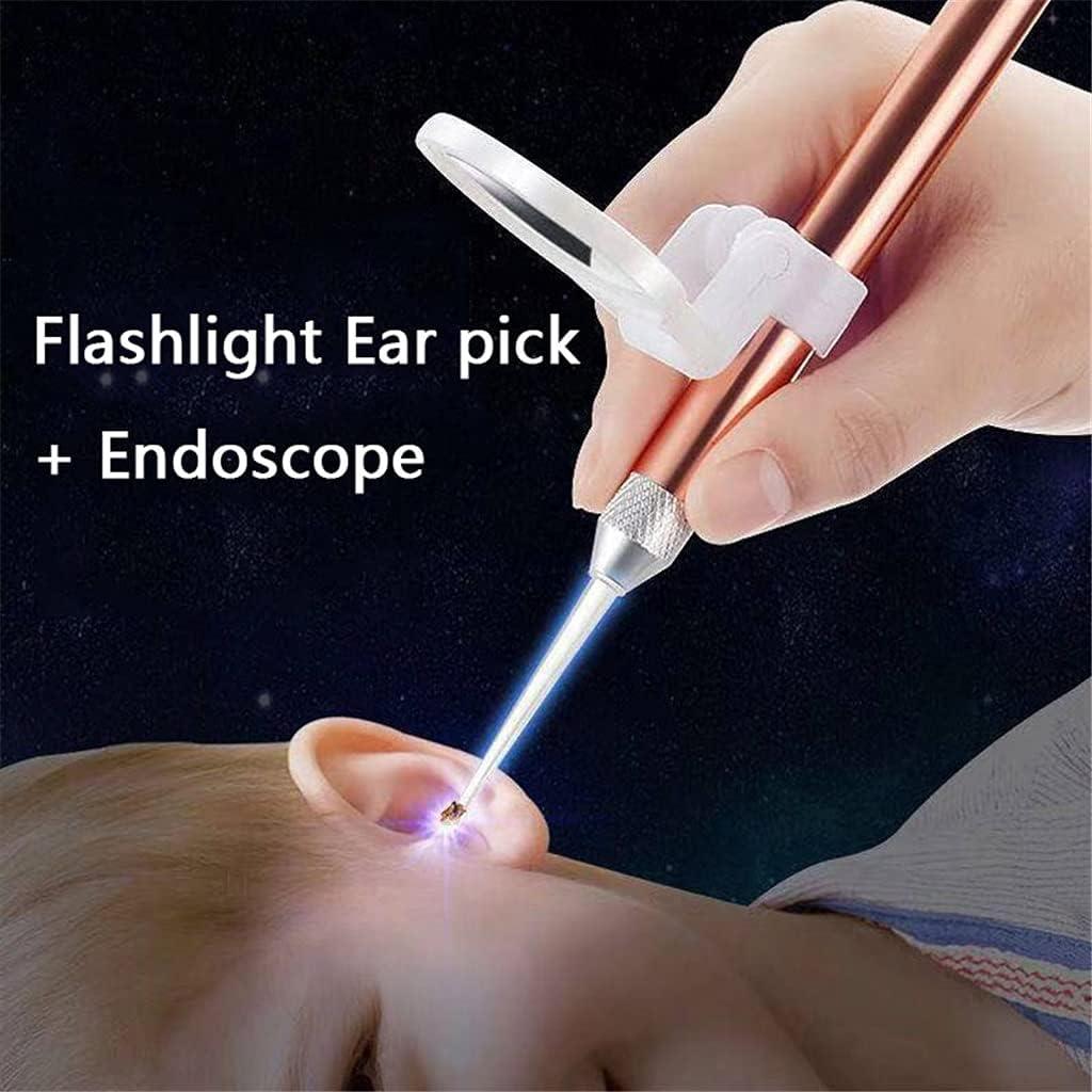 Baby Ear Cleaner Ear Wax Removal Tool Flashlight Earpick Ear Cleaning  Earwax Remover Luminous Ear Curette