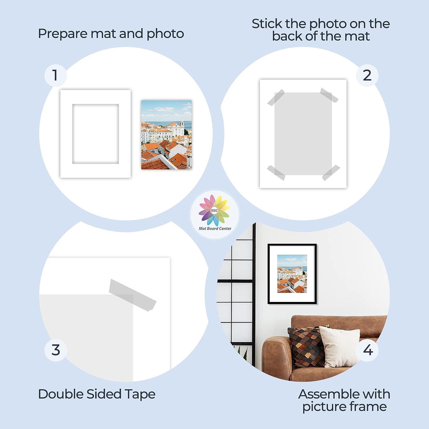  Mat Board Center, 8x10 Picture Mat Sets for 5x7 Photo