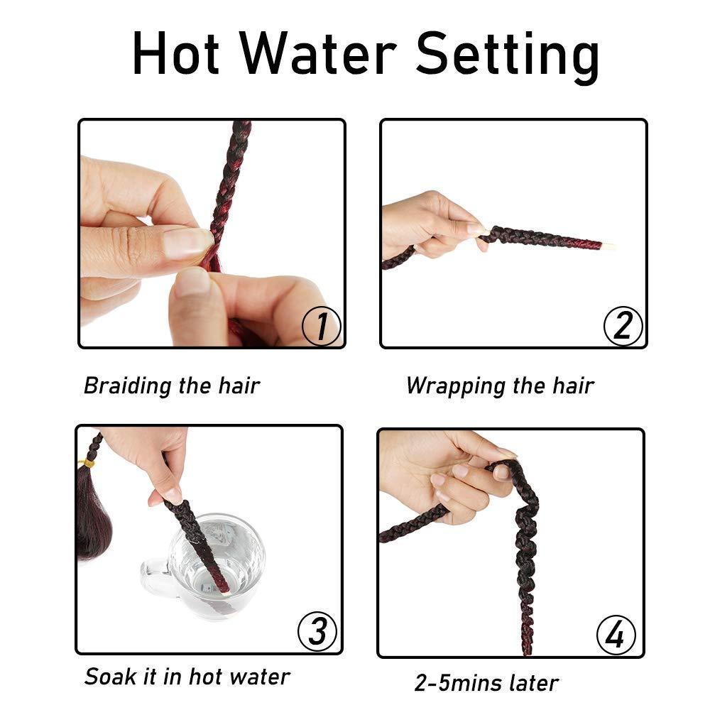 Our hair extensions are Hot Water safe. Boil them in hot water to