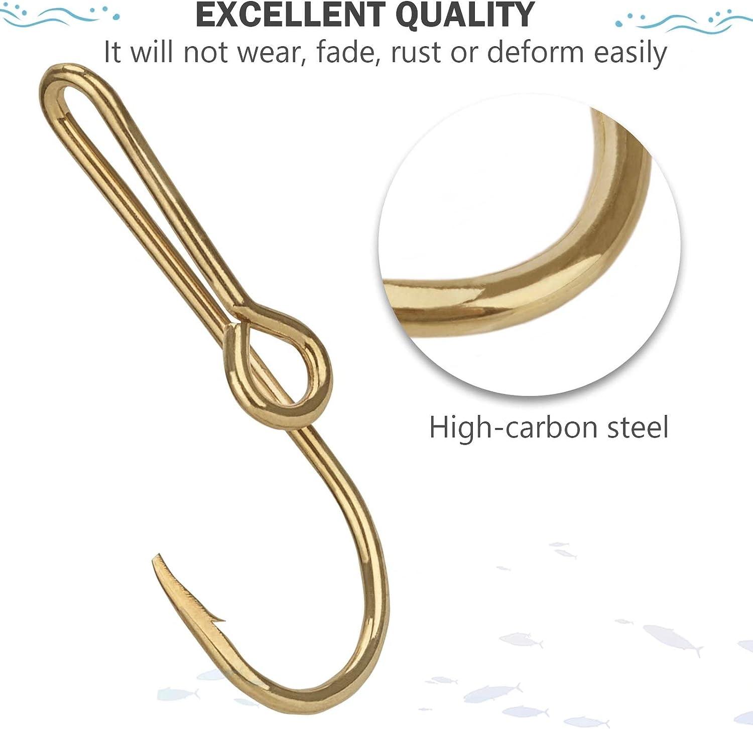 Gold-Plated Fish Hook Hat Clip