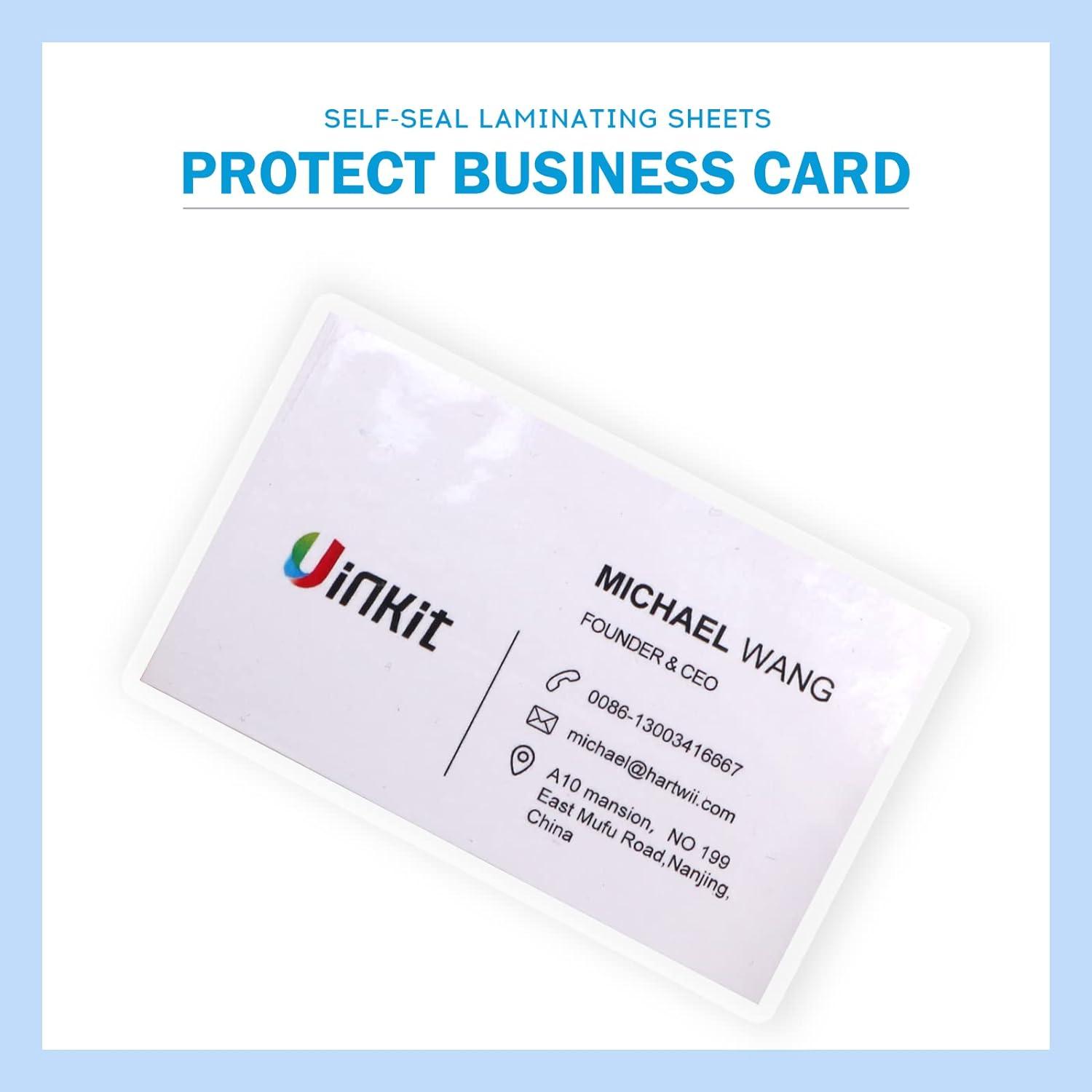 Uinkit Self Sealing Laminating Pouches Self Adhesive Laminating Sheets