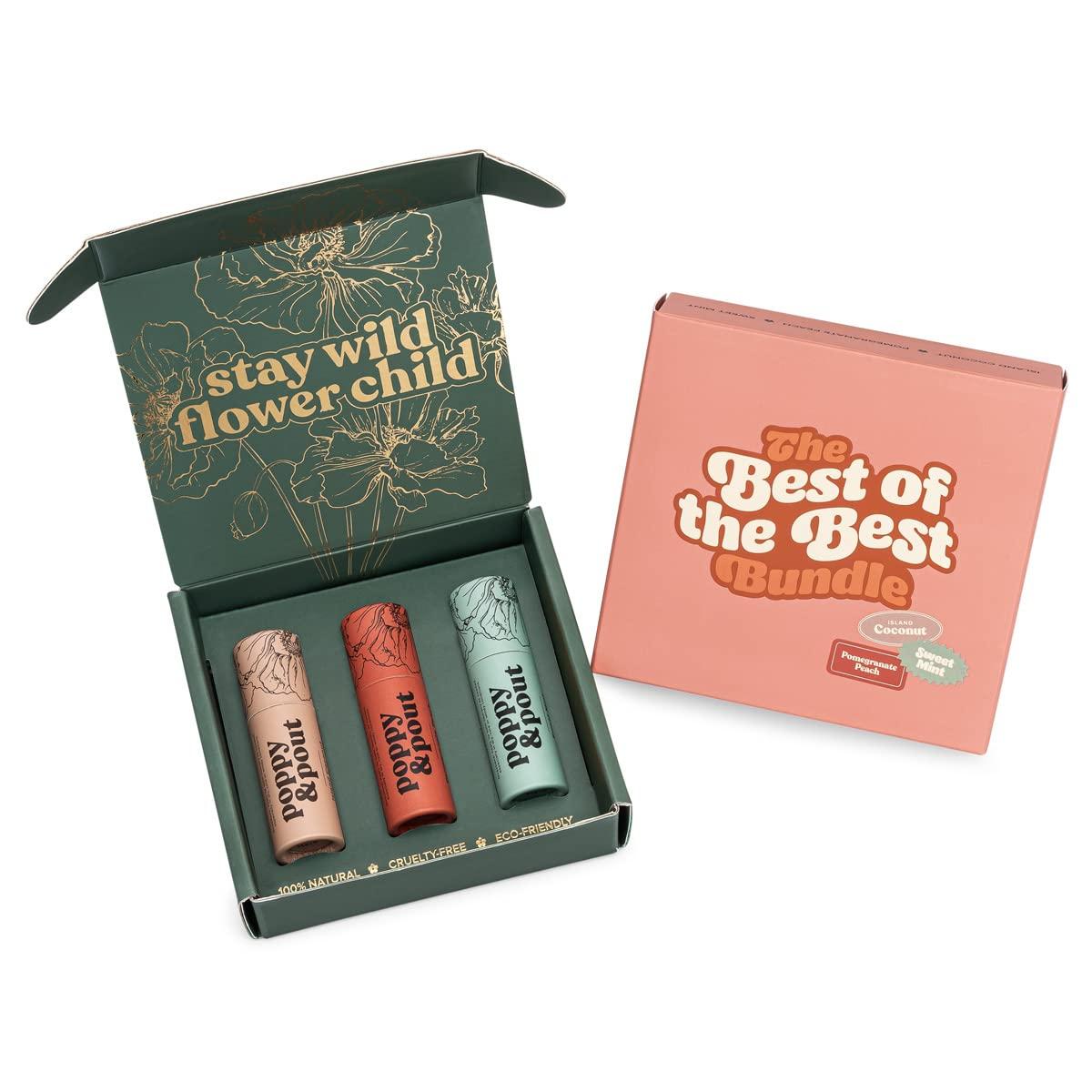Lip Balm 10-Pack Gift Set – Poppy & Pout