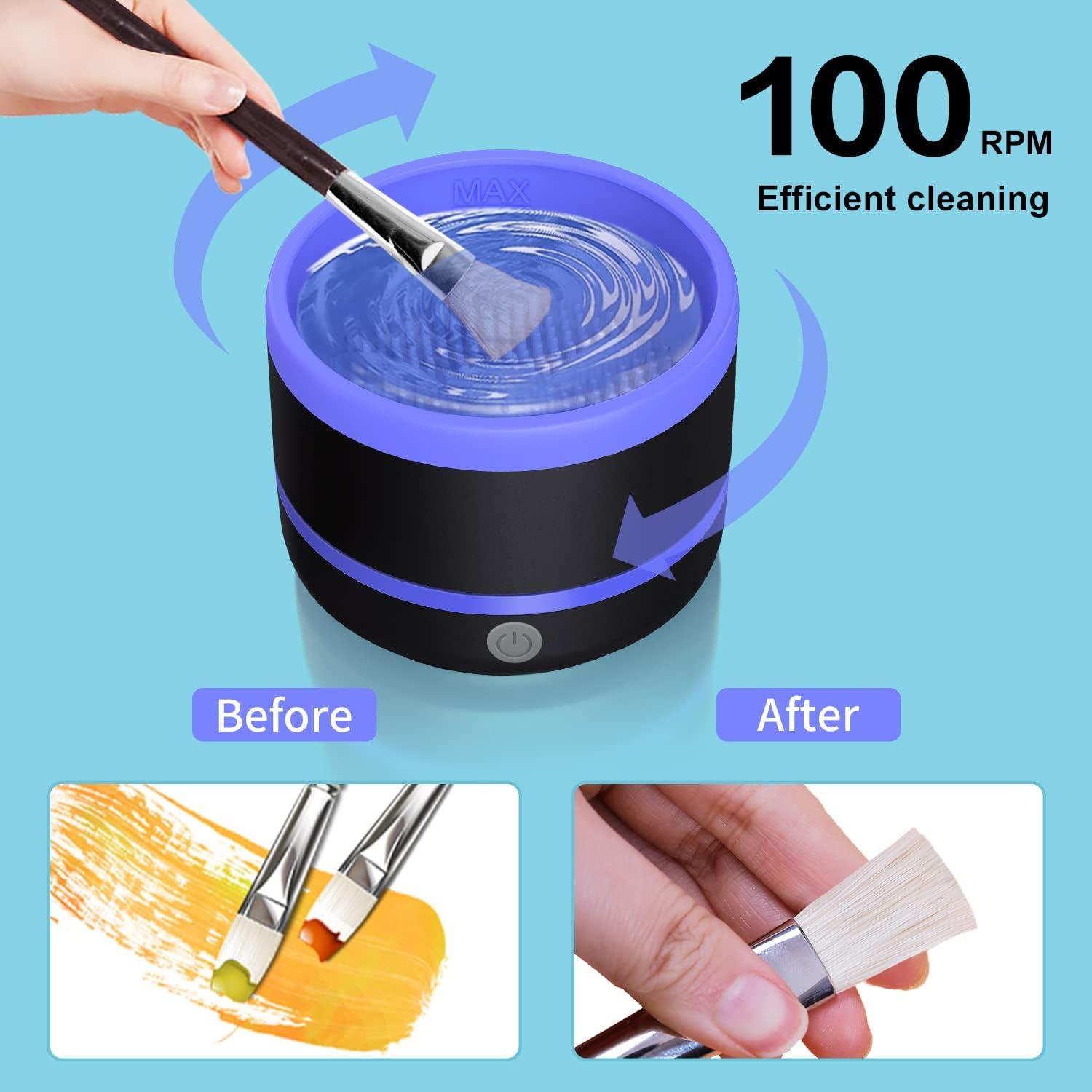 Electric Paint Brush Cleaner Rinse Cup USB Cleaning Washer Rinser  Multifunctional Paint Brush Cleaning Tool For Acrylic - AliExpress