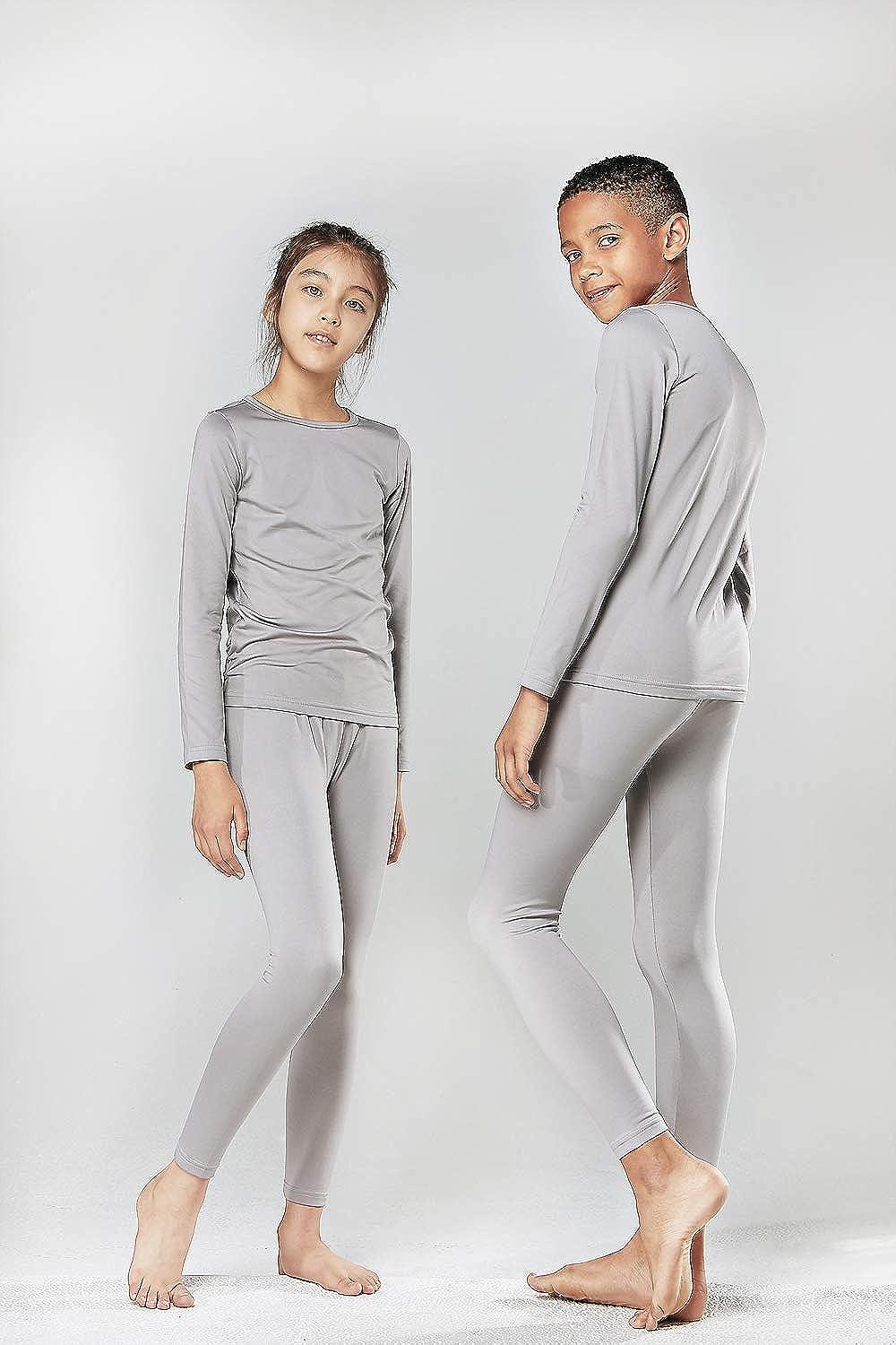 Buy 2 Sets Girls Thermal Underwear Set Long Johns Fleece Lined