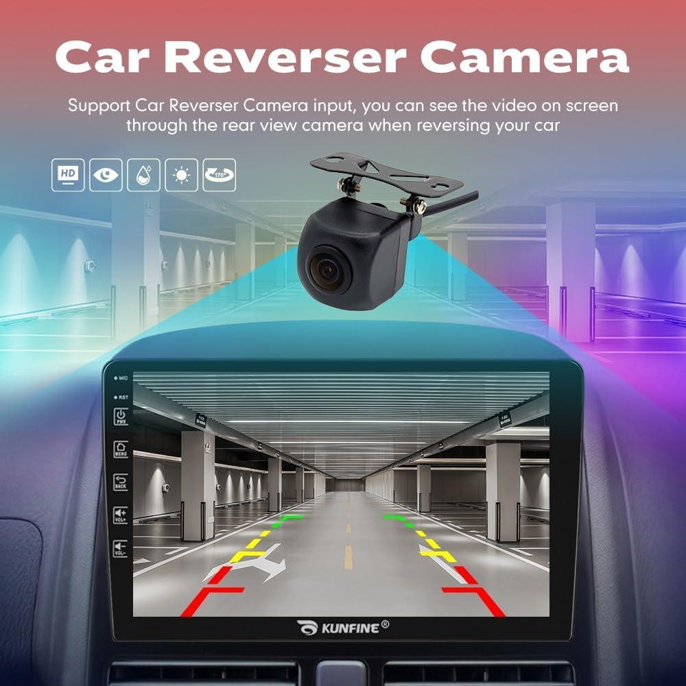 Kunfine Car Android Navigation Stereo GPS Radio Reverse Camera