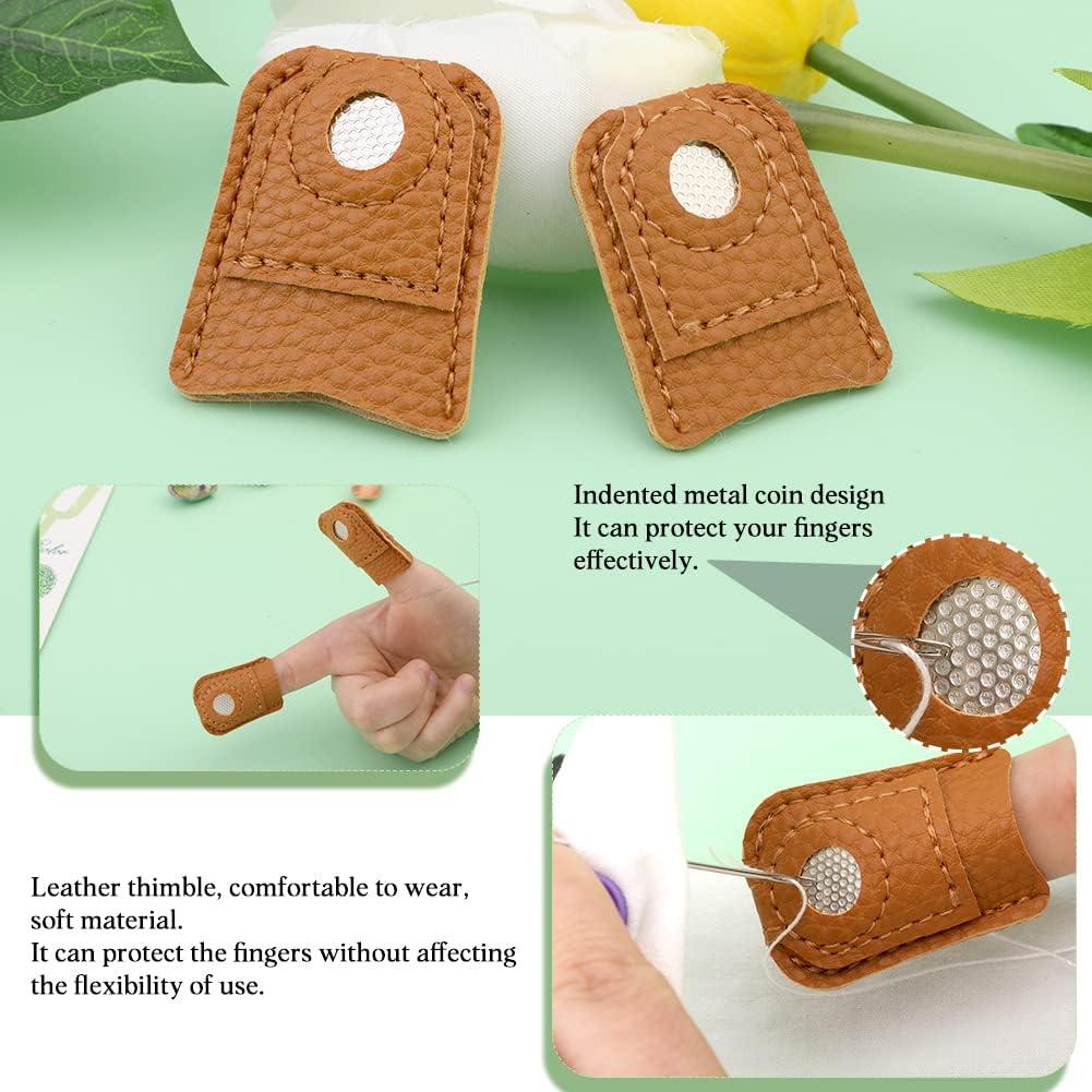 Crochet Ring Adjustable Professional 12Pcs Crochet Finger Guard