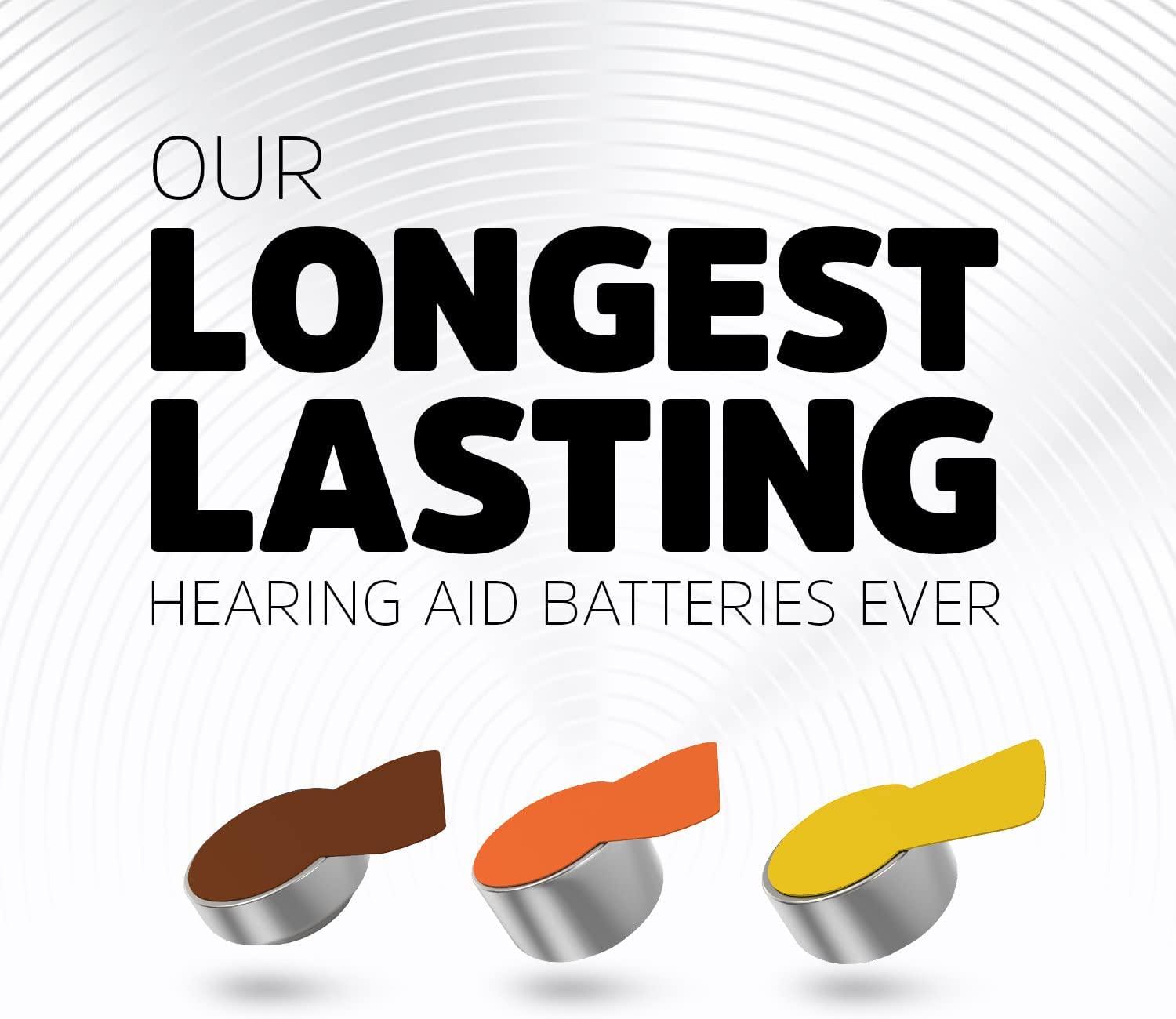 what are the longest lasting hearing aid batteries