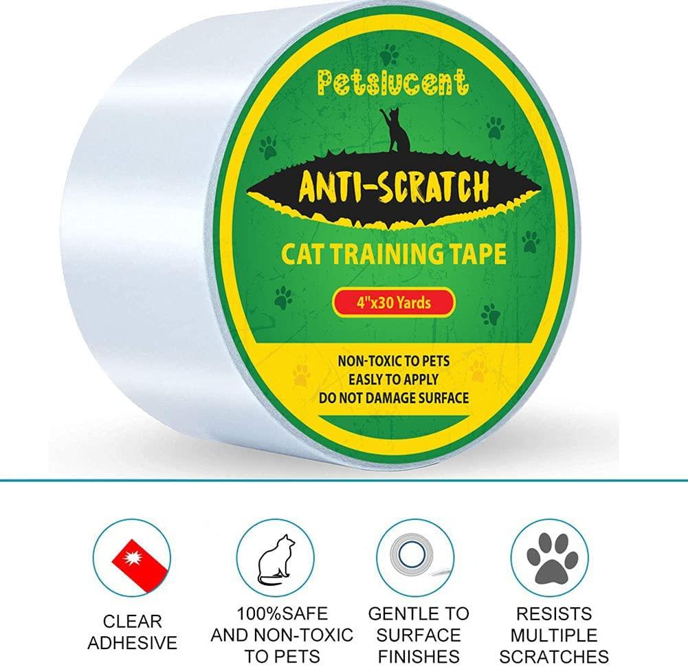  EdenProducts EDP Cat Scratch Training Deterrent Tape, Clear  Double Sided 10XL 17x12'' Sheets Cat Furniture Protector, Couch Protector,  Sticky Paws Tape for Furniture, Anti-Scratch Pad for Sofa Corners : Pet