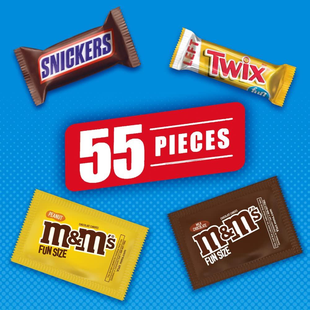 M&M's Chocolate Candies Fun Size Variety Mix - 55 CT