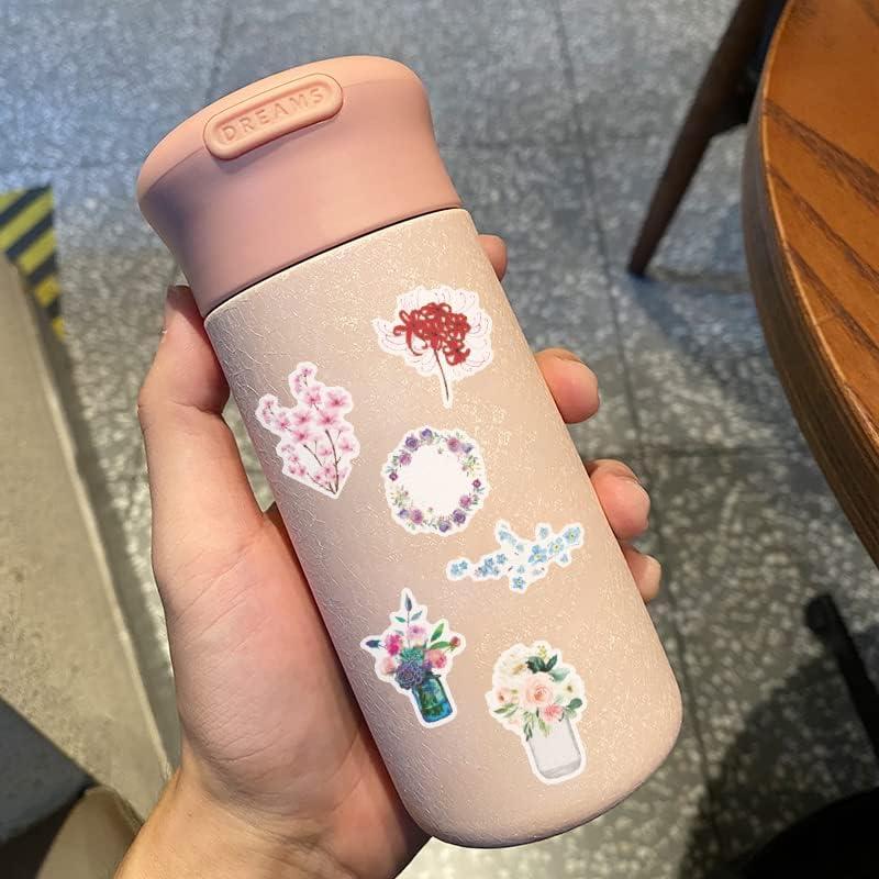 Cute Waterproof Flower Aesthetic Sticker for Water Bottles
