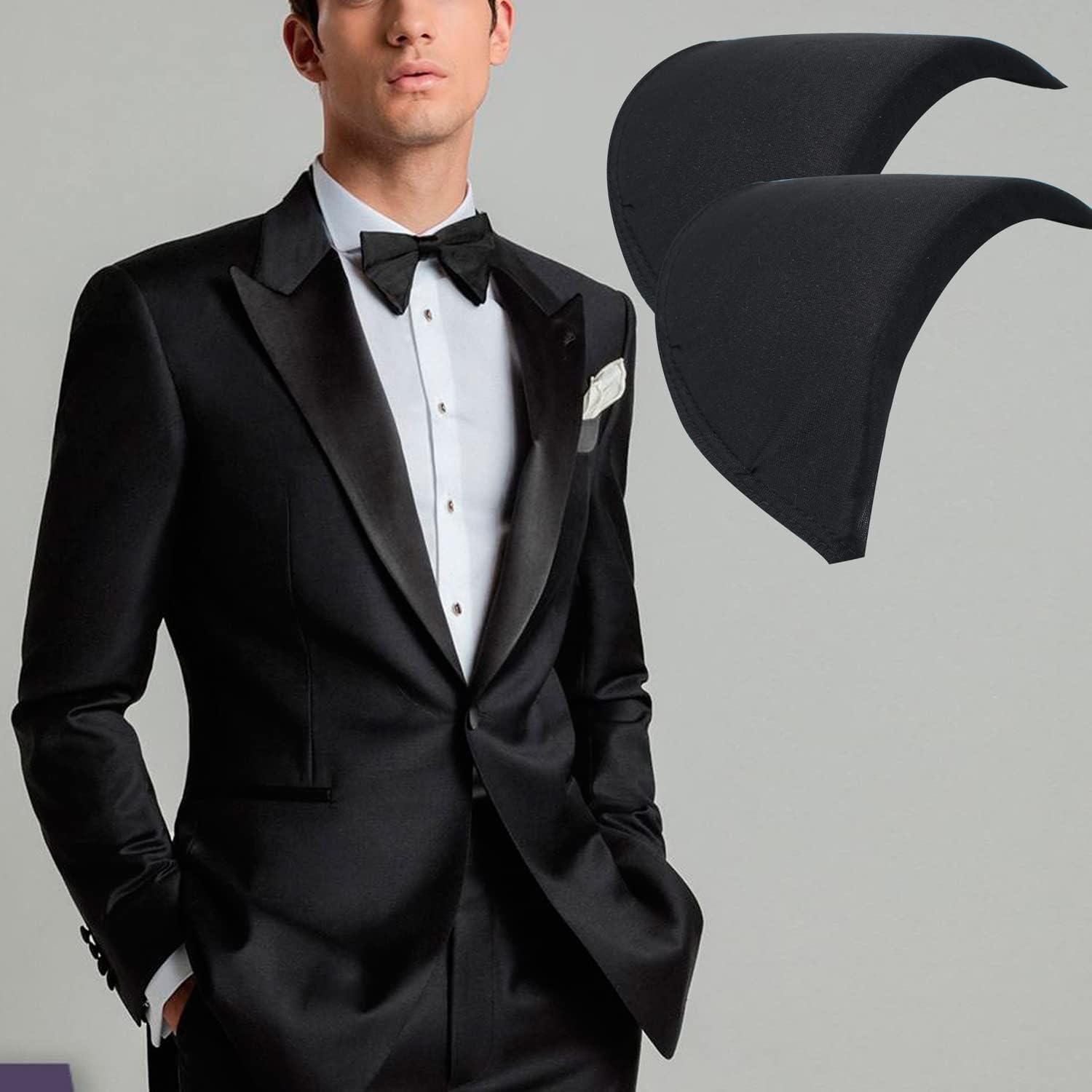 Men's 11 Ply Felt - White Shoulder Pads - B. Black & Sons Fabrics