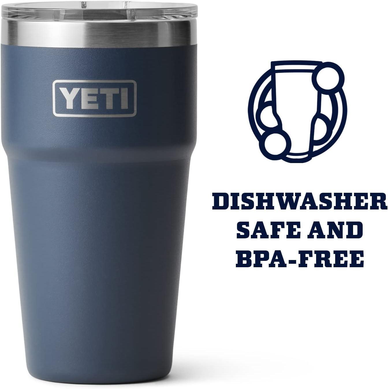 YETI Rambler 10 oz Stackable Mug, Vacuum Insulated, Stainless  Steel with MagSlider Lid, Canopy Green: Tumblers & Water Glasses