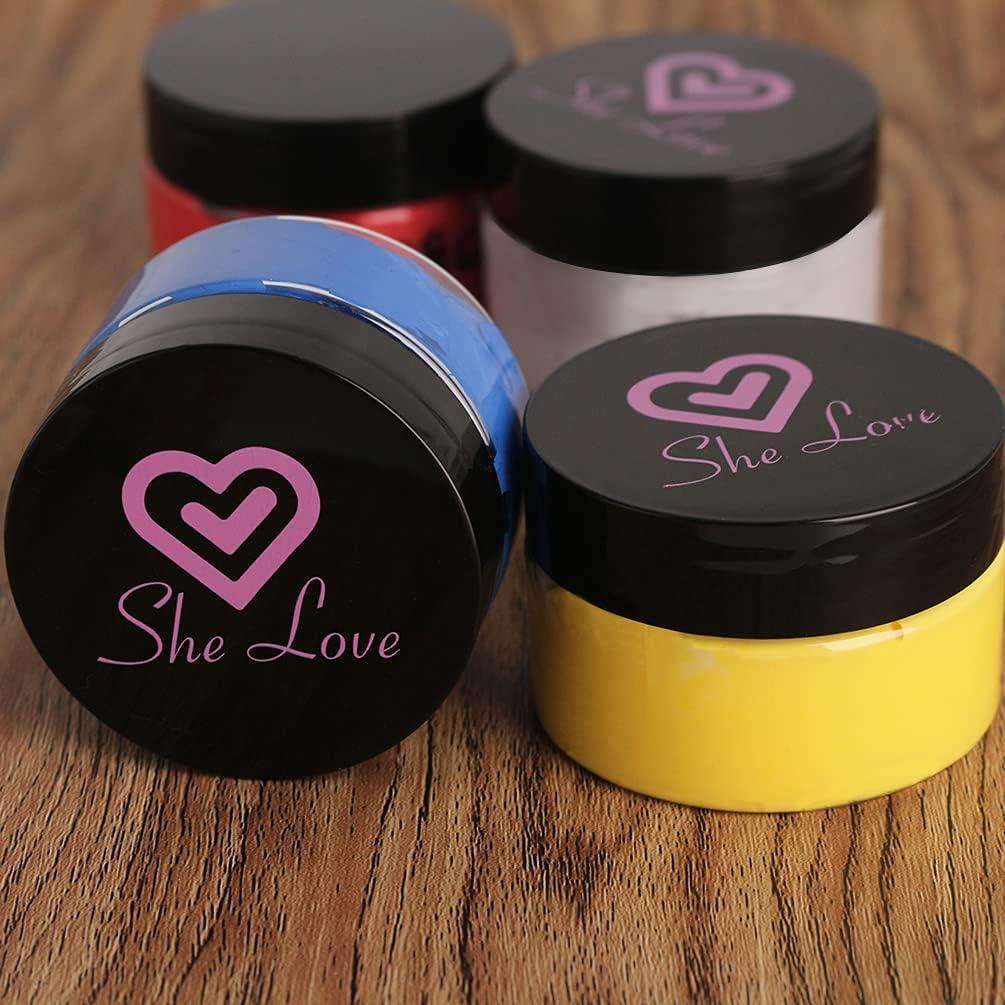 She Love Chalk Paste for Silk Screen Stencils, 6 Bottles Screen
