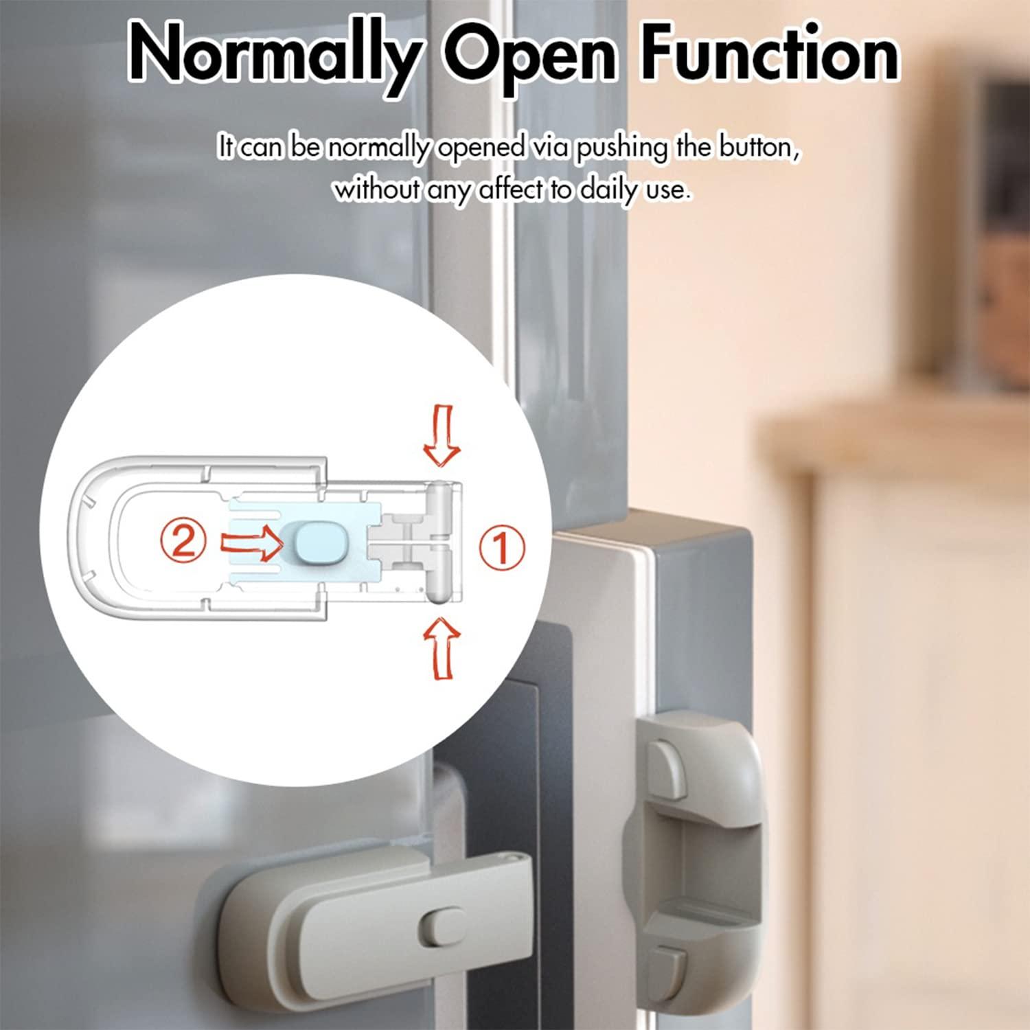 Computer Security Products Refrigerator Lock Fridge Freezer Security White  with Padlock