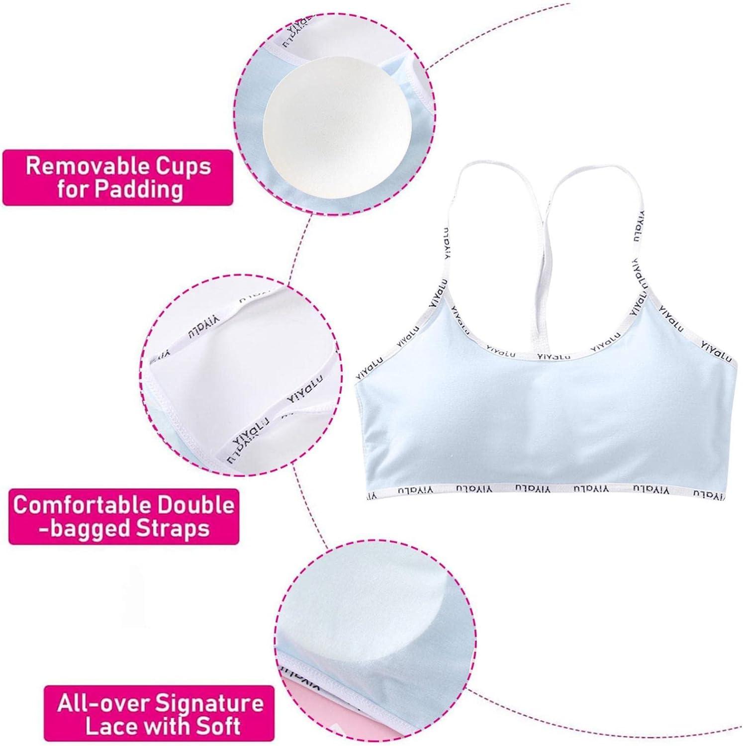 Pack Of 6 Cotton Bra With Lycra Straps For Teenagers & Women
