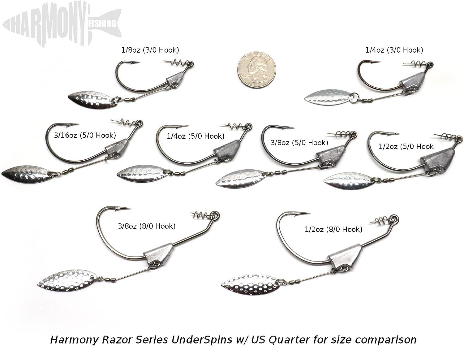Harmony Fishing Razor Series ToadProp Topwater Toad Hooks (5 Pack)