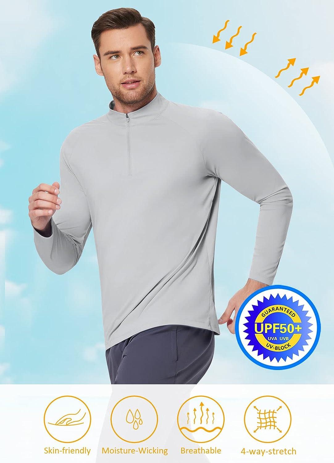 Buy BALEAFMen's Sun Protection Shirts UV SPF UPF 50+ Long Sleeve