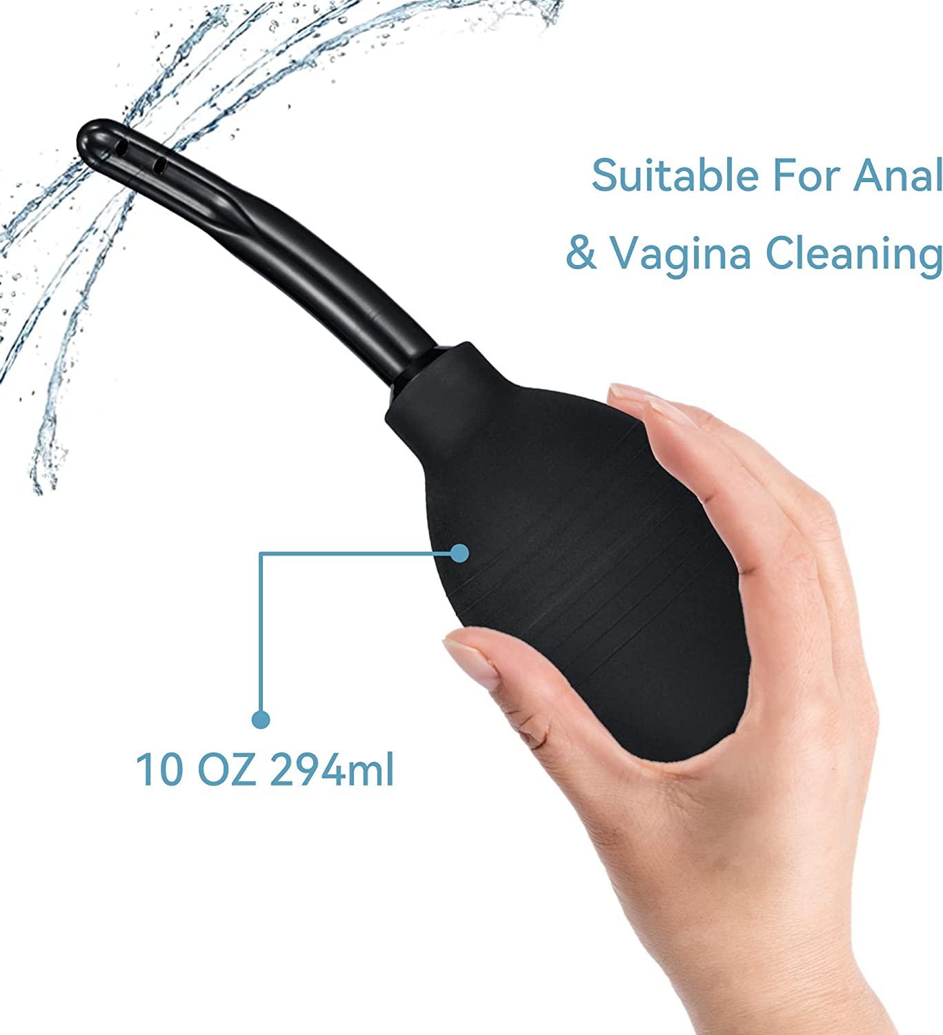 Large Capacity Silicone Women Vaginal Douche Anal Douche Enema Bulb Enema  Cleaner