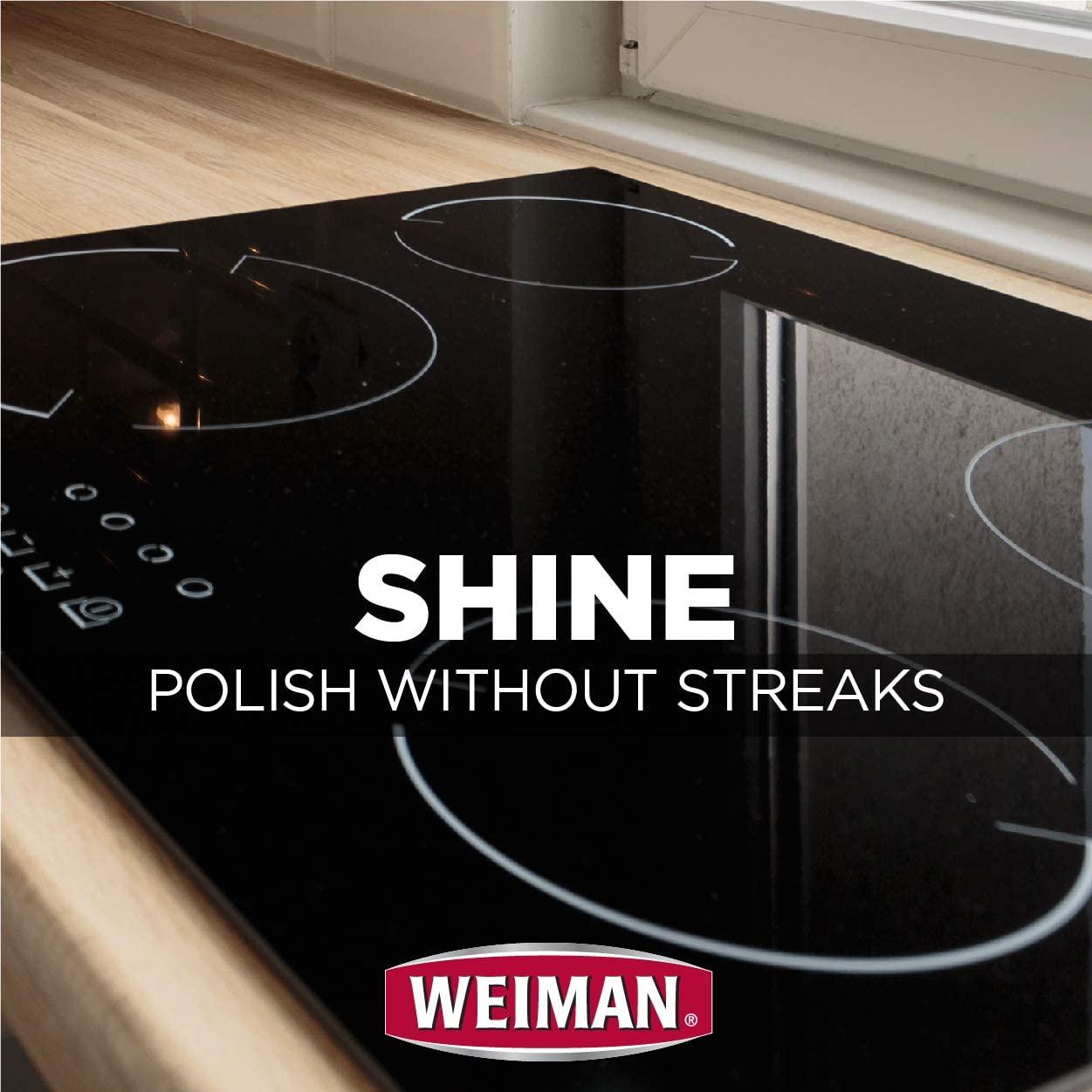 Weiman Cooktop Cleaner for Daily Use (2 Pack) Streak Free, Residue Free,  Non-Abrasive Formula - 22 Ounce