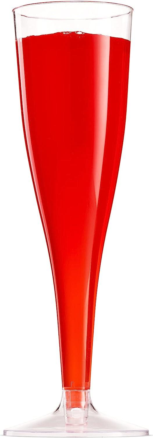  Munfix 50 Plastic Champagne Flutes 5 Oz Clear Plastic