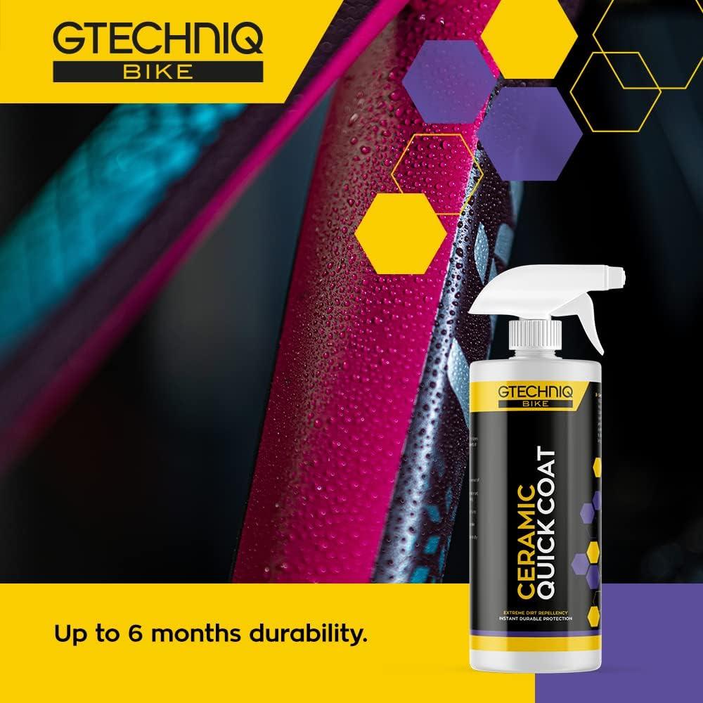 Gtechniq Bike Ceramic Quick Coat - Invisible Bicycle Paint Protection and  Dirt Repellency - 500ml Spray - 6 Months Protection