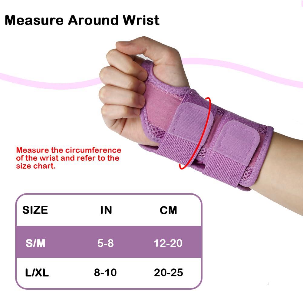 NuCamper Wrist Brace Carpal Tunnel Right Hand for Men Women,Adjustable  Wrist Support Hand Brace with 2 Straps, Night Wrist Sleep Support Splint