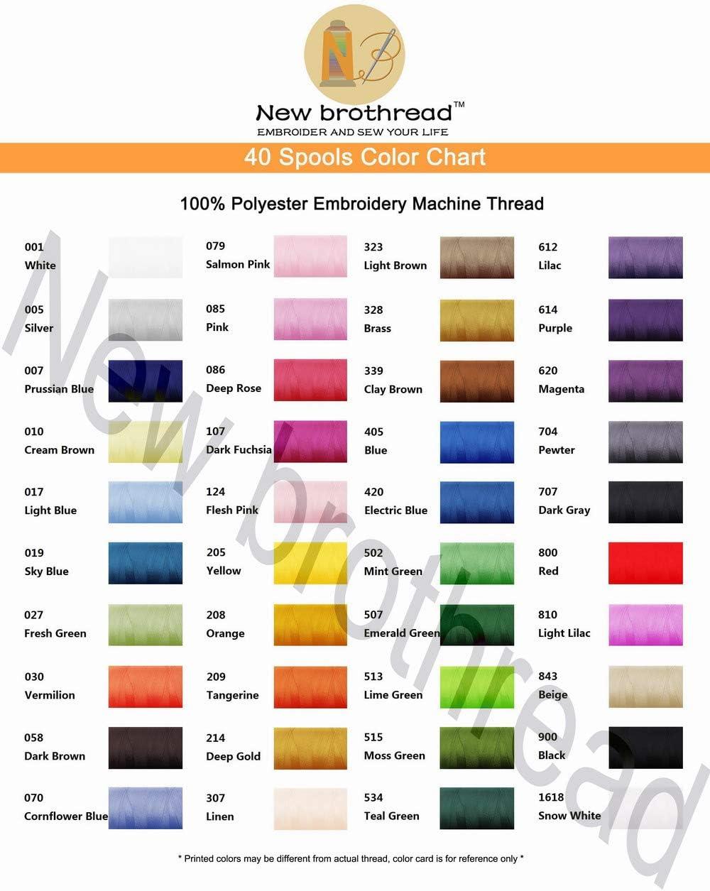 New brothread 8 Colors Luminary Glow in The Dark Embroidery Machine Thread  Kit 30WT 500M(550Y)