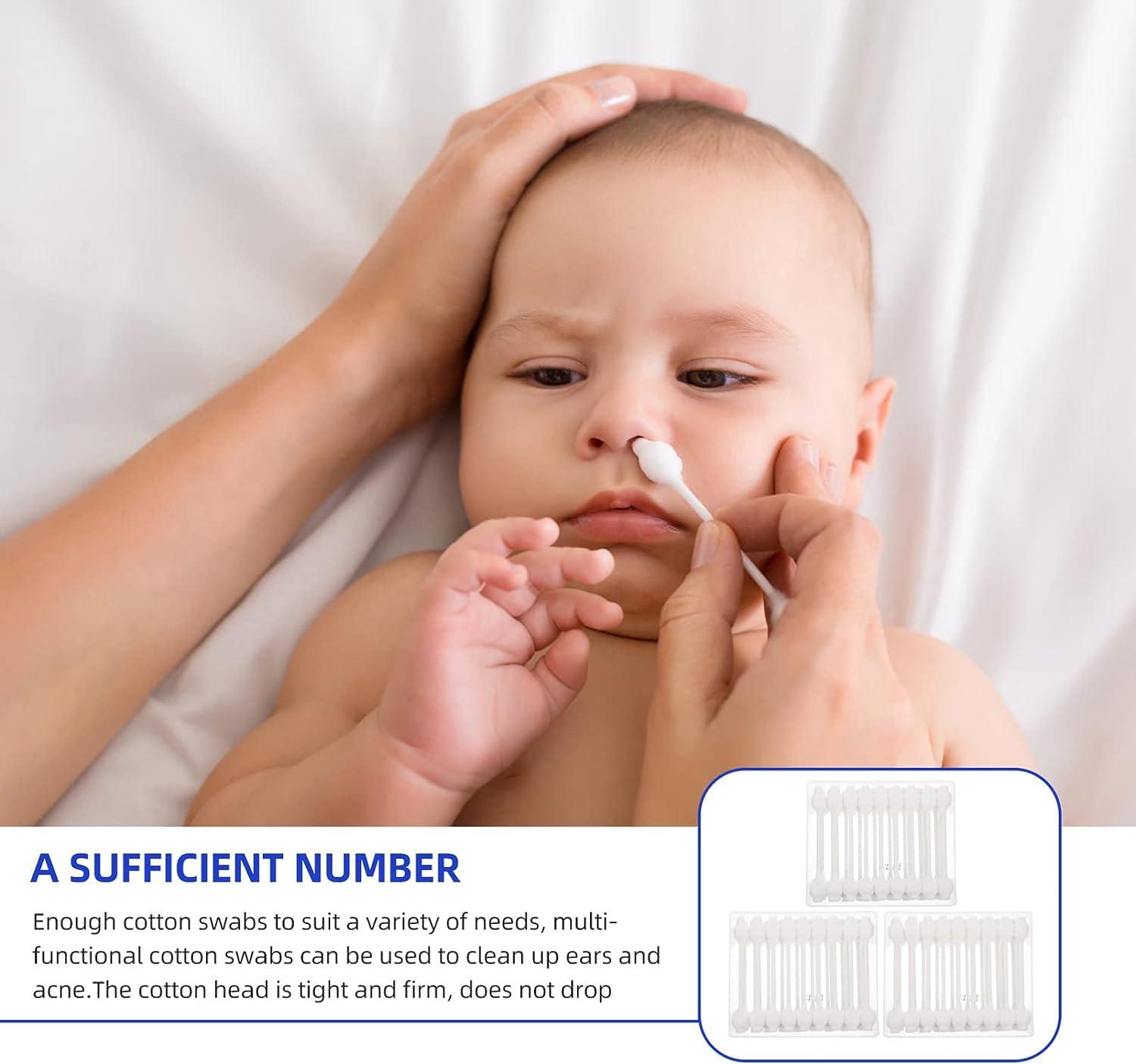 baby cotton swabs double tips ear and nose multifunctional