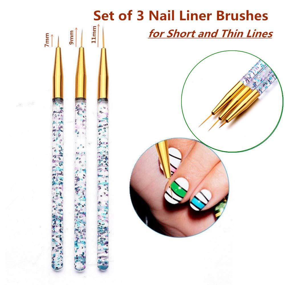 1 Pc Nail Art Brushes Gradient Drawing Painting Brush Rhinestone Handle UV  Gel Painting Pen DIY For Nail Art Design Tool