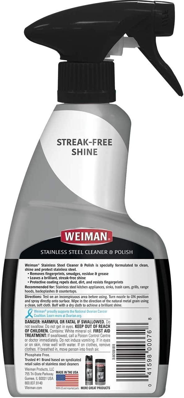 20-Pk) Weiman STAINLESS STEEL Cleaning Wipes for Appliances Car