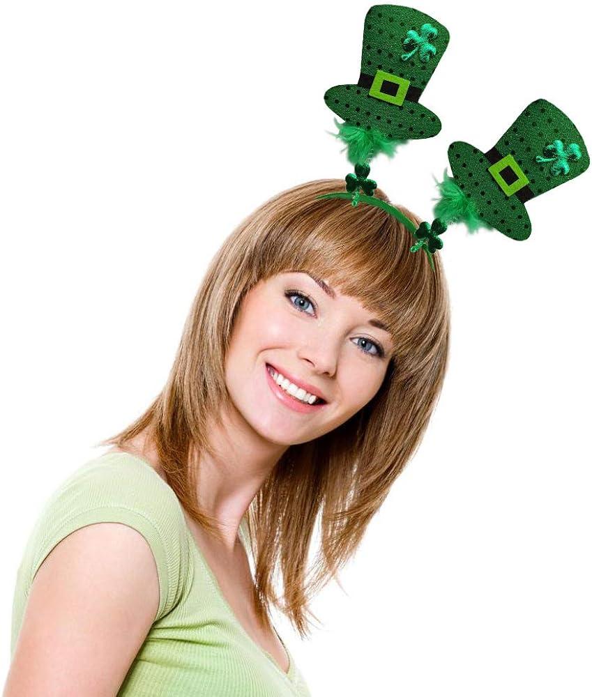 St.Patrick's Day Womens Irish Green Shamrock Stretchy Clover