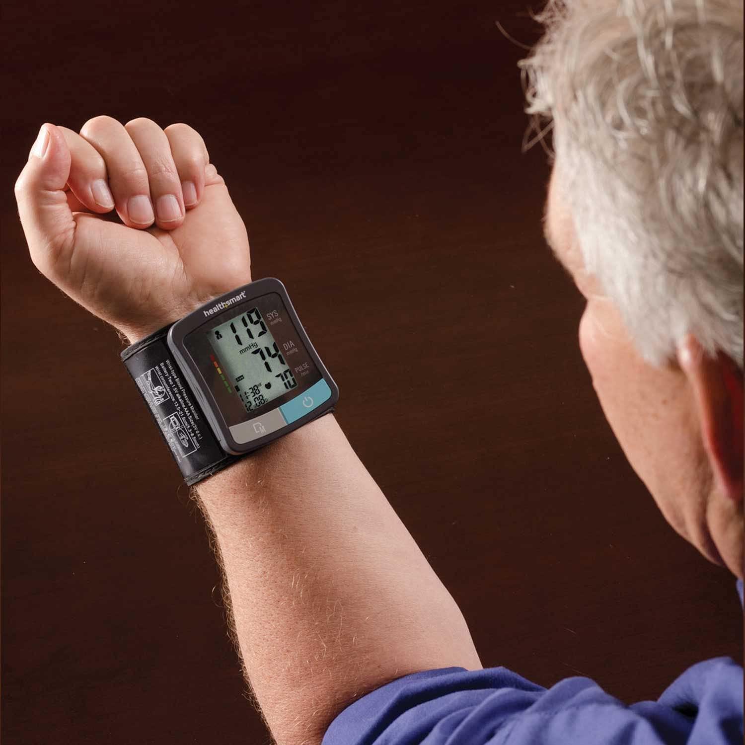 HealthSmart Digital Standard Wrist Blood Pressure Monitor with