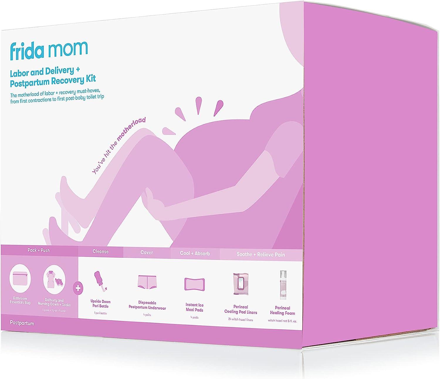 Frida Mom Postpartum Recovery Essentials Kit with Pads and Underwear