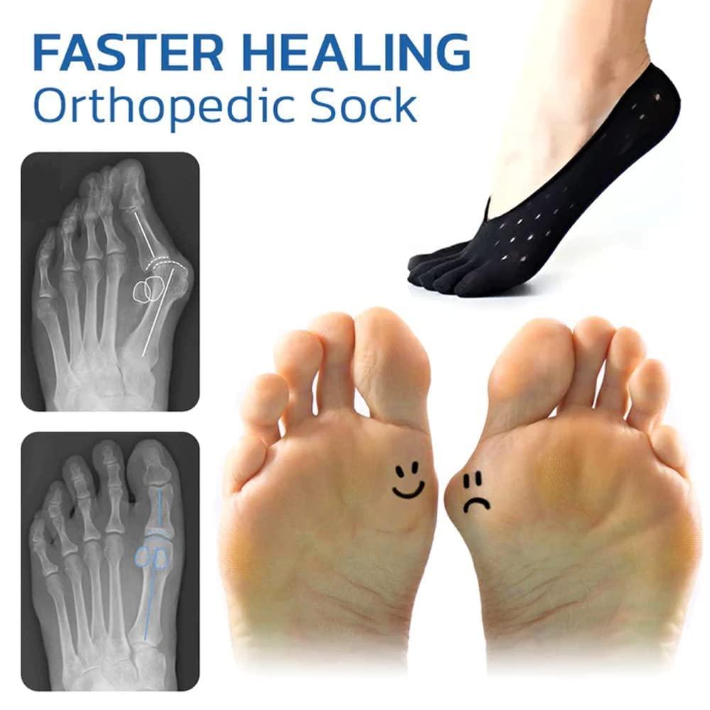 Sock Align Toe Socks for Bunion Projoint Antibunions Health Sock Sockalign  Bunion Socks Orthotoe Compression Socks No Show Toe Socks Five Finger Socks  (5Pair-Beige)