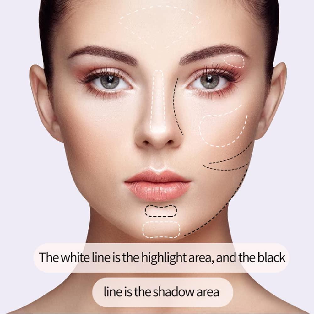 3PCS Dual-Ended Highlight Contour Stick Cream Highlight & Shaping