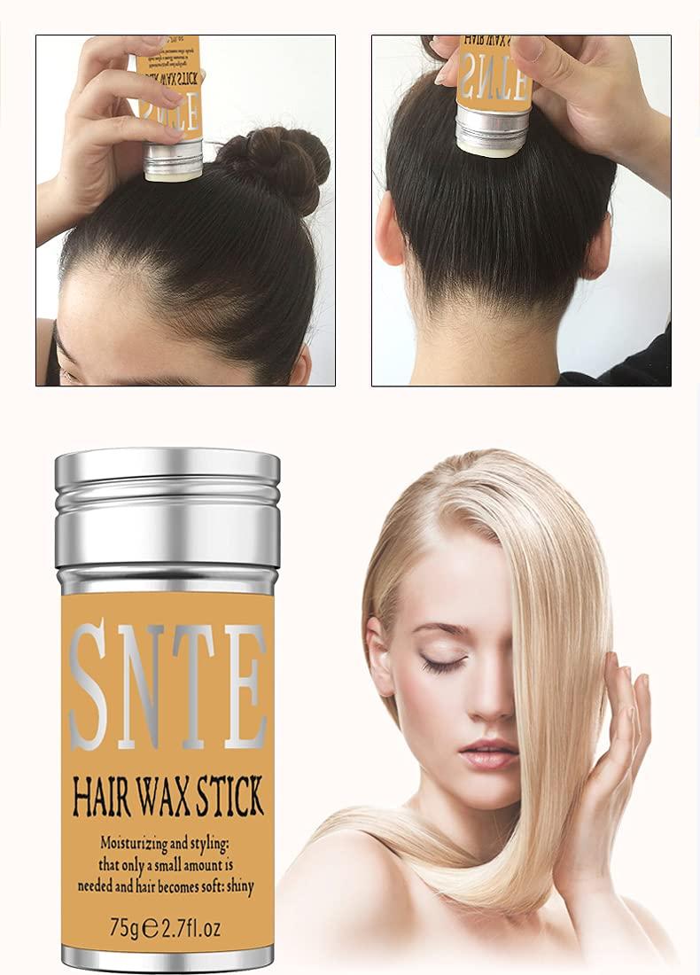 Hair Wax Stick,Wax Stick for Hair Slick Stick,Gel Stick Non-greasy Styling  Cream for Fly Away & Edge Control Frizz Hair 2.7 Oz