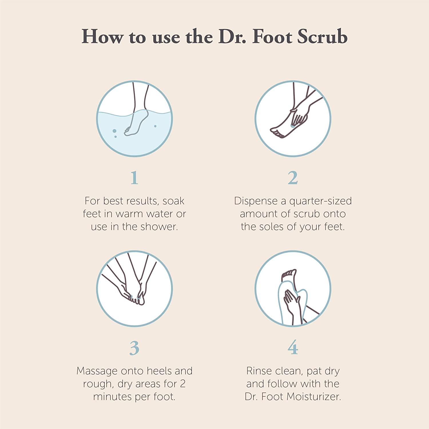 NatraCure Foot Scrub - Exfoliates and Reinvigorates Dry, Cracked Feet, Moisturizes Dry Skin - 4 oz (9921-4OZ)