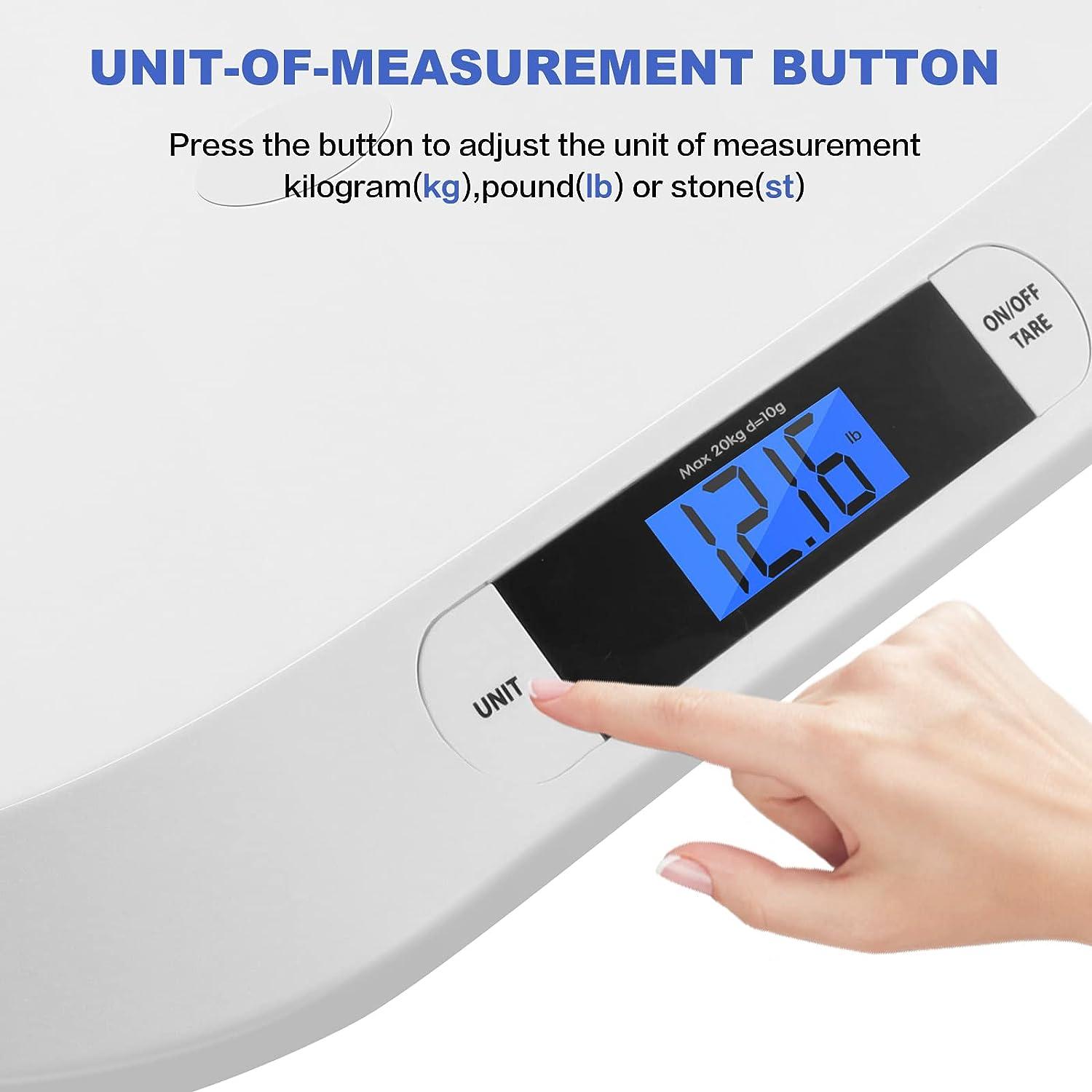 LCD Screen Digital Baby Weight Scale 20kg/10g Electronic Newborn Weight  Balance High Precision Measurement Gauge
