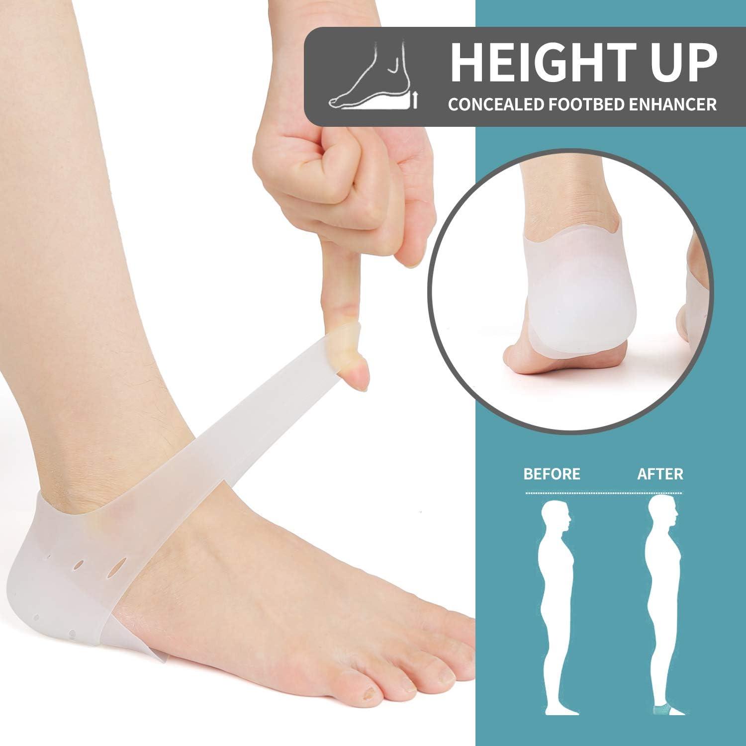 Invisible Height Increase Insole, Wearable Heel Cushion Inserts