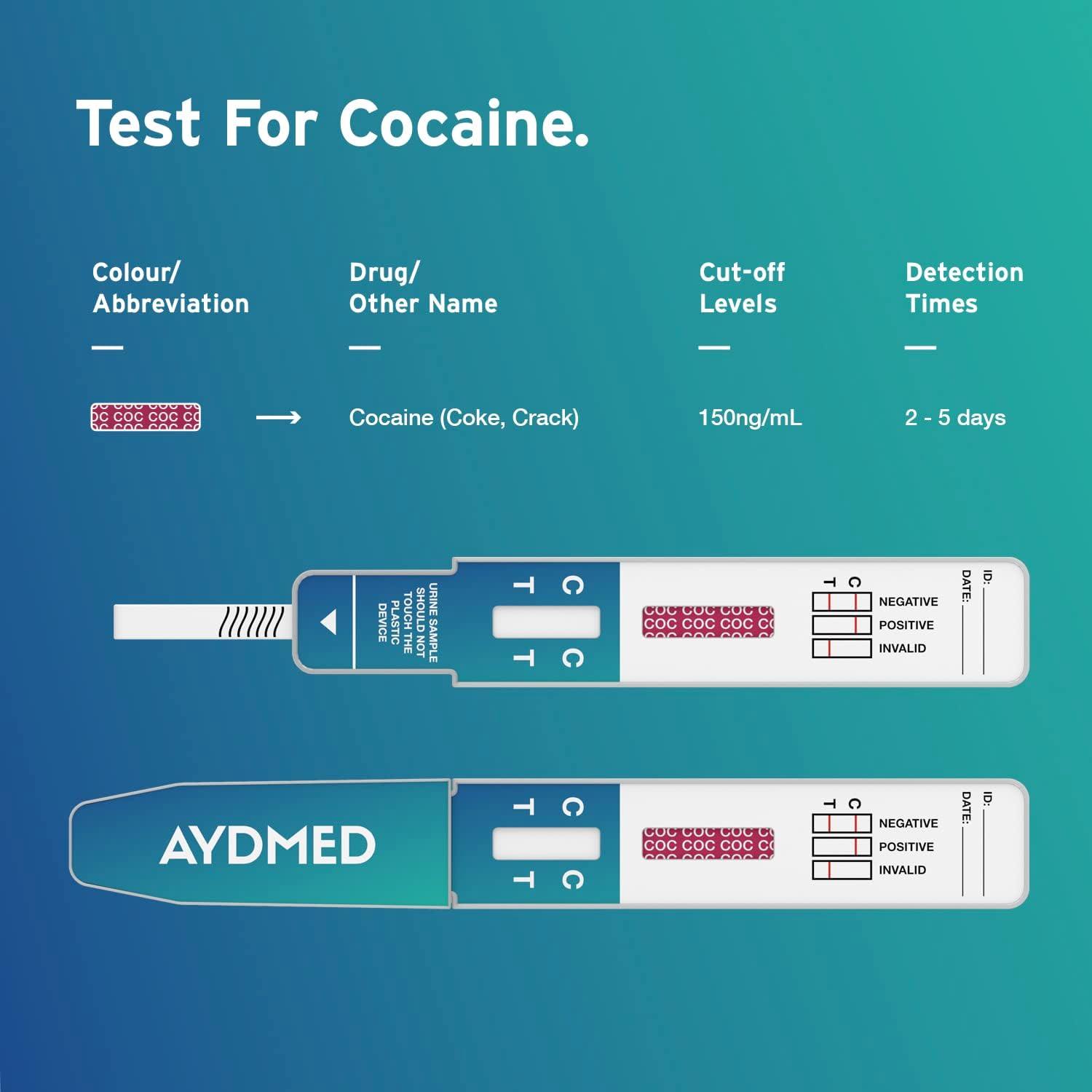 5 x ULTRA COCAINE 150ng/ml CRACK COCAINE DRUG SCREENING TESTING TEST KIT  STRIPS