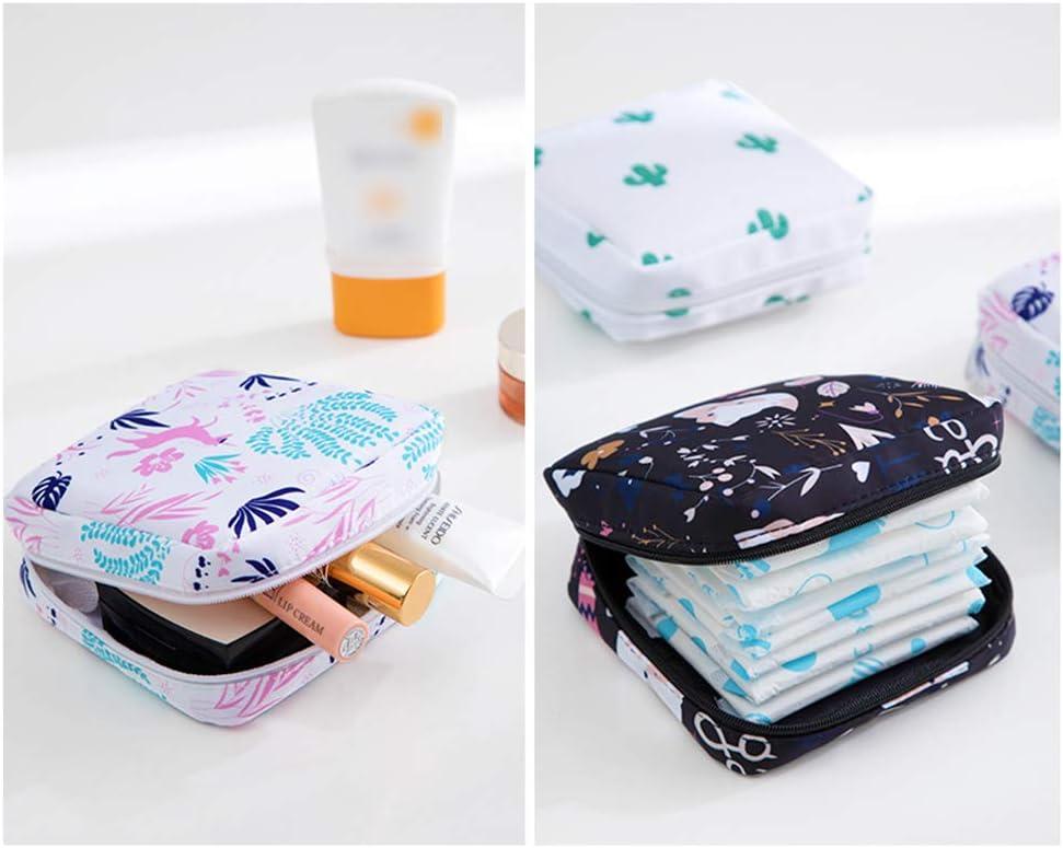 Cheap Cotton Makeup Pouch Mini Portable Cosmetic Bag Tampon Sanitary Napkin  Pads Organizer Data Line Earphone Key Storgae Bag Purse | Joom