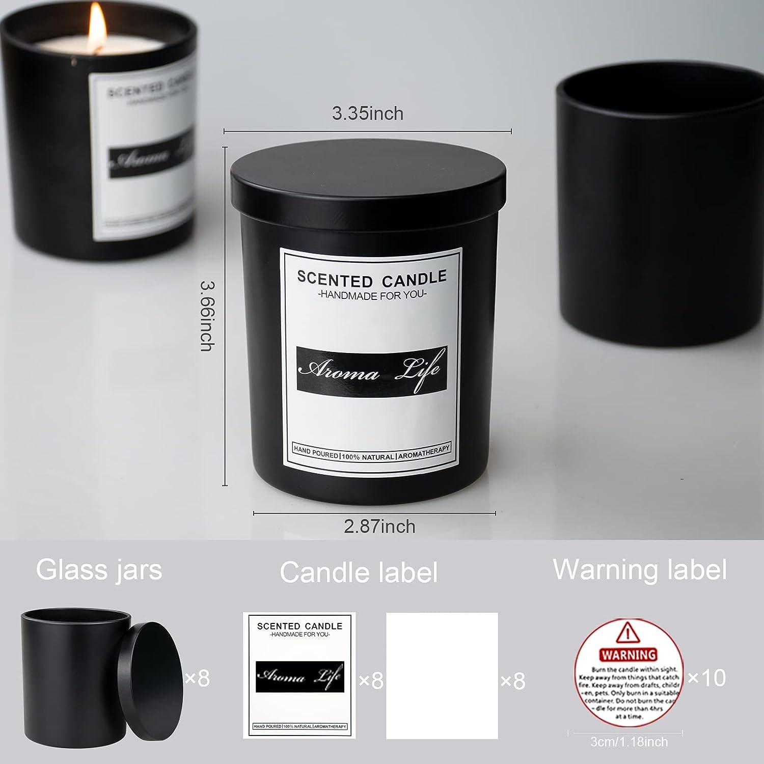 Black Matte Tumbler Candle Package