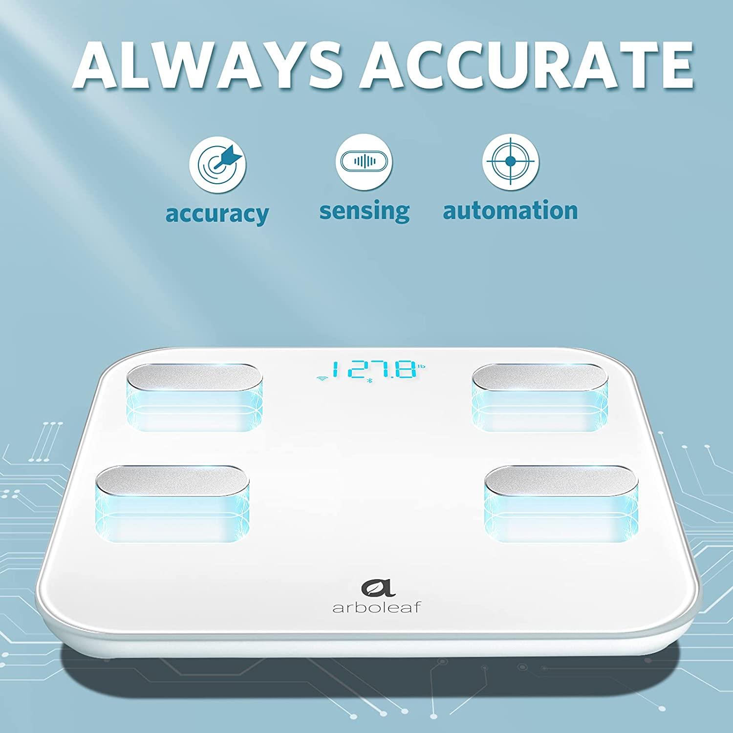 arboleaf scale for body weight, smart weight scale, bluetooth